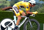 Frank Schleck pendant la vingti�me �tape du Tour de France 2011
